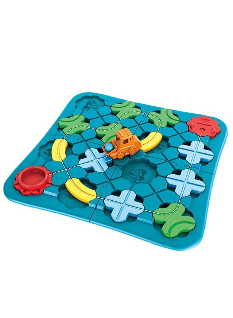 Children's Educational Toys Track Level Thinking Training Desktop Board Game Road Building Maze - Image 1
